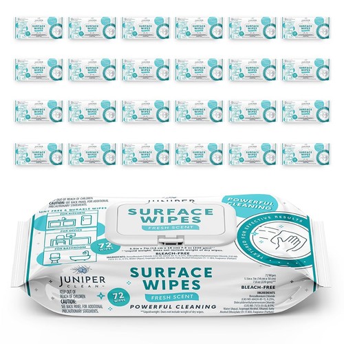 Pack surface cleaning wipes - 24,